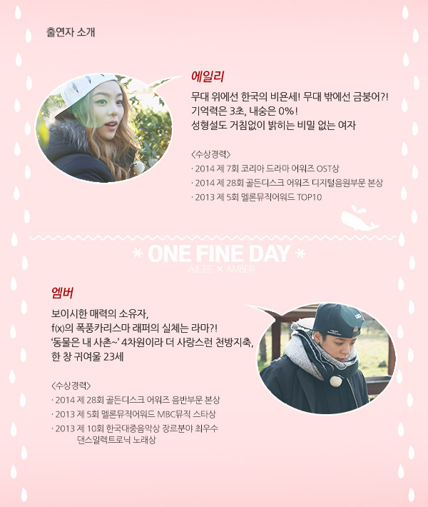 에일리&엠버 어느 멋진날 출연자 소개